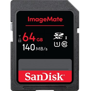 SanDisk 64GB ImageMate SD UHS 1 Memory Card Up to 140MB/s