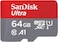 سانديسك بطاقة ذاكرة مايكرو اس دي اكس سي الترا 64GB + محول SD مع تطبيق A1 اداء يصل الى 120 ميجابايت/ثانية، الفئة 10، UHS-I