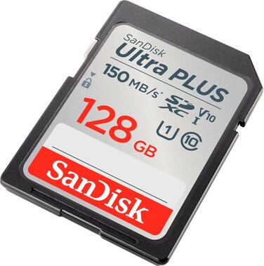 SanDisk Ultra PLUS 128GB SD Memory Card 150MB/S