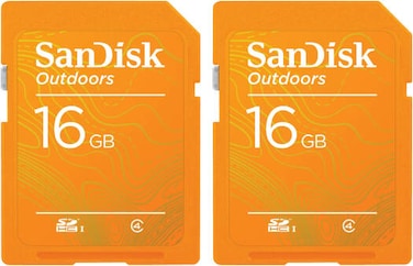 SanDisk 16GB Outdoors SDHC UHS-I Memory Card (2 Pack) (International Version)