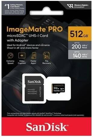 Buy SanDisk 512GB ImageMate Pro microSDXC UHS-1 Memory Card with
