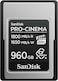 SanDisk Pro-CINEMA CFexpress Type A Card 960GB (Read Speeds Upto 1800MB/s, Write Speeds Upto 1650MB/s, 4K, 6K, 8K, VPG200, Rescue Pro)