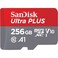 SanDisk Memory Card Micro SD Ultra Plus With Adapter 200mb/S 256GB (International Version)