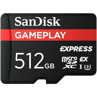 SANDISK 512GB GamePLAY microSD Express Card Works with Nintendo Switch&trade; 2, Up to 880MB/s Read, Up to 650MB/s Write (International Version)