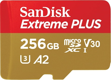 SanDisk Memory Card Micro SD Extreme Plus With Adapter 250MB/S 256GB (International Version)