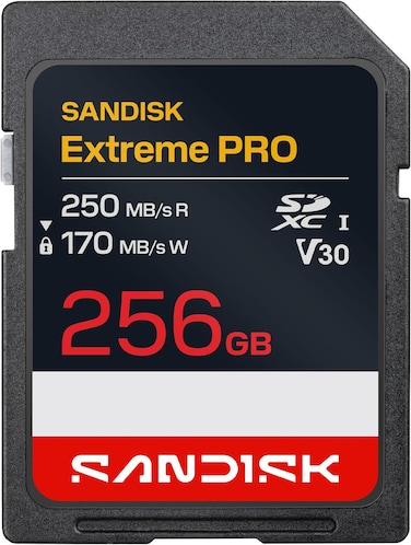 SanDisk Memory Card SD Extreme Pro 250MB/S 256GB (International Version)