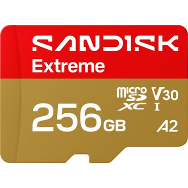 SanDisk Memory Card Micro SD Extreme With Adapter 245MB/S 256GB (International Version)