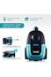 Bagless Vacuum Cleaner &ndash; 2500W, Remote Handle, LED Display, Auto Cord Rewind, Black/Turquoise
