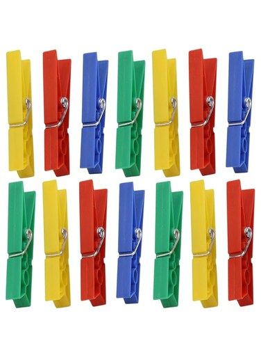 48PCS Colorful Plastic Clothespins, Powerful Clothes Pegs, Windproof Laundry Pegs, Clothes Drying Line Pegs, Socks Clips Clothes Pins Pegs Clamps, Laundry Clothes Pegs, Colorful Clips for Laundry