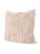 Fur Cushion With Filling Polyester Pink 40x40centimeter