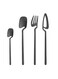 Stainless Steel Flatware Set Matte Cutlery Set Kitchen Dinnerware Includes Forks and Tea Spoons