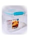Sistema Bake It Food Storage for Baking Ingredients, Sugar Container with measuring cup 10.2 Cups, Clear with Aqua Accents