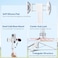 ULANZI TT88 Magnetic Tripod for iPhone 57 Extendable Selfie Stick with Remote 2-in-1 Phone Clip &amp; Dual Cold Shoe Mounts-Lightweight Phone Tripod Stand for Vlogging Travel Video Recording (White)