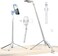 ULANZI TT88 Magnetic Tripod for iPhone 57 Extendable Selfie Stick with Remote 2-in-1 Phone Clip &amp; Dual Cold Shoe Mounts-Lightweight Phone Tripod Stand for Vlogging Travel Video Recording (White)