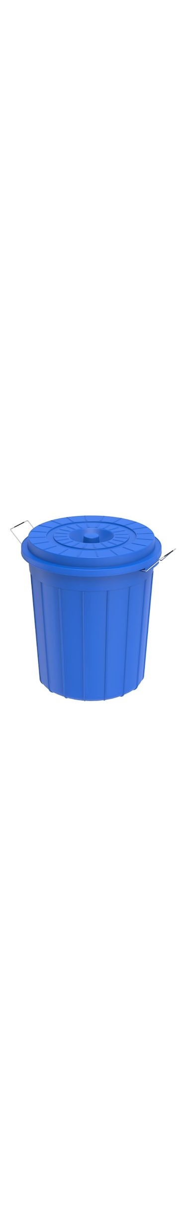 Cosmoplast 30L Round Plastic Drum With Lid, Blue