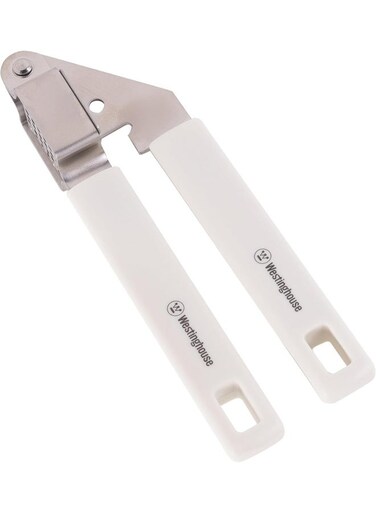 USA Stainless Steel Garlic Press &acirc;&euro;&ldquo; White   Rust-Proof, Ergonomic Non-Slip Handle   Effortless Garlic Mincing   Dishwasher Safe Kitchen Tool