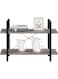 2 Tier Book Shelf - Storage Organizer Shelf, Shelf Unit, Plant Stand, Living Room for Laundry Bathroom Kitchen Garage Pantry Organization Bakers Rack