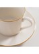 Home Abrik Tea Cup Saucer 220Ml - White