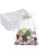 Arabest Sheer Organza Bag, 100pcs 18x13 cm Premium White Wedding Favor Bags with Drawstring, Mesh Gift Bag for Party, Jewelry, Festival (White)