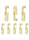 KASTWAVE 8 Pcs Large Rotating Laundry Hooks with Clips for Clothes and Curtains, Portable Organizer for Home Kitchen and Outdoor Use