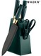 Kitchen Knife Set, 7-Piece Kitchen Sharp Knife Set, Non-stick Anti-Slip Stainless Steel Chef Knife Set with Universal Knife Holder for Home Use,Ideal Cookware for Home Chefs