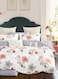Printed Duvet Set, Queen Size Fits 150x200 cm - 6-Pcs Bed Set, Microfiber Fabric - 1 Duvet Cover, 1 Fitted Sheet, 2 Pillow Shams, 2 Pillowcases (Filler Not Included)