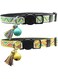 Joyzzz Breakaway Cat Collars with Bell, 2 PCS Colorful Breakaway Cat Collars with Tassel, Adjustable Kitty Collar, Printed Nylon with Safety Buckles Kitten Collar for Girl Boy Puppy Cat