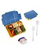 Tycom Lunch Box for Kid Bento Box Children School Children's Lunch Box with Compartments Leak-proof Lunch Box for Girls and Boys Snack Box Blue Yellow.