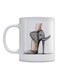 Elephant Shoes Printed Ceramic Mug White/Grey/Beige