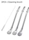 Pcs 304 Stainless Steel Drinking Spoon Straws With 1pc Cleaning Brush Bombillas Yerba Mate Filter Loose Leaf Tea Infuser Strainer Stirring Tool For Home Cafe Bar Party Outdoor Picnic Daily Use