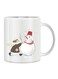 Snowman Design Ceramic Coffe Mug Multicolour