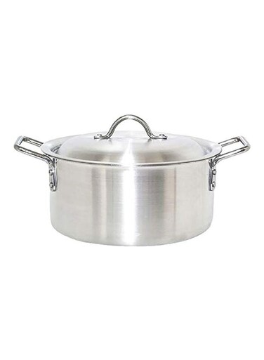 Aluminum Casserole Pot Silver 24cm