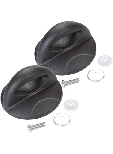 Excefore Universal Pot Lid Replacement Knobs, Glass Lid Handles Knobs Kitchen Cookware Pan Lid Holding Knobs, Bakelite Knobs with Screw 4Pcs for Pots, Pans and Skillets