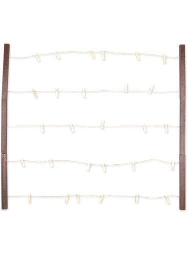 DII Clothesline Collage, Photo Display Collection, Rustic Wood, 26x29.75
