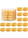 JCD 28Pcs Yellow Candles Beeswax Tealights Smokeless 4 Hour Burn Time Unscented Natural Beeswax Tea Lights,Perfect for Birthday Party,Wedding,Spa,Home Decor