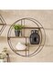 Box Sera Foldable Metal Wall Shelf with MDF Boards 50 x 50 x 10 cm