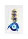 WOWWOW Fengshui Nazar Battu Evil Eye Wall Hanging.. (3 Horse Golden.)