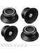 TERRIFI Pot Lid Top Replacement Knob -Heat Resistant, Pot Top Knob Replacement, Pot Lid Replacement Knob, Lid Handle Replacement-Black, 4 Pack/Black