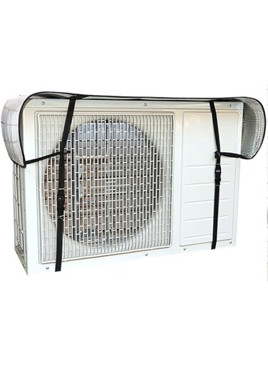 Air Conditioner Covers for Outside Units, 85 x 40 x 0.5 cm Thickened Aluminum Film Cover Waterproof Sun Protection Anti- Snow Air Conditioner Cover/737