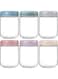 Glass Jar With Lid,Fohome 6 Pack 16 oz Glass Jars with Airtight Lid,Overnight Oats Containers with Lids for Fruit,Salad Dressing,Sauce,Cereal,Yogurt,Snacks