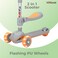 Top Gear Toddler Scooter/Balance Bike TG 8027 with Music &amp; Light, 3 Wheels Scooter w/ Seat,  2-12 Years - Grey