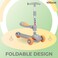 Top Gear Toddler Scooter/Balance Bike TG 8027 with Music &amp; Light, 3 Wheels Scooter w/ Seat,  2-12 Years - Grey