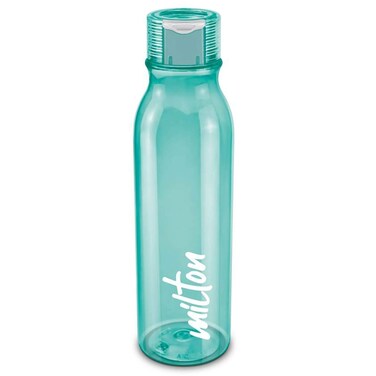 Water Bottle 1 L &acirc;&euro;&ldquo; Reusable Plastic Fridge Bottle, BPA Free &amp; Leak-Proof, Lightweight Travel &amp; Office Bottle with Name Tag &acirc;&euro;&ldquo; Teal
