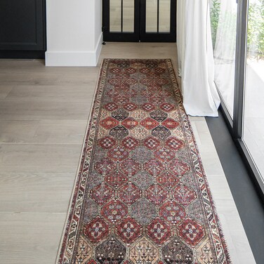 Vince Rosso 245 x 70 cm (Runners) Carpet Knot Home Designer Rug for Bedroom Living Dining Room Office Soft Non-slip Area Textile Decor