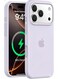New iPhone 17 Pro Max Purple Luxury Magnetic Compatible for iPhone Series &ndash; Shockproof, Slim Fit, Soft-Touch Protective Cover with Magnetic Wireless Charging Support
