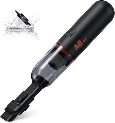 Baseus Handheld Vacuum Cleaner Battery Car, Mini Car Vacuum Cleaner Wireless Charging, Type C Fast Charging for Home Use, Car, Dog Hair
