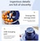 Automatic Peeler Machine, Portable USB Rechargeable Fruit Peeling Machine,Grape Plum Tomato Cherry Skin Remover Tool，Automatic Fruit Peeler Skin Remover Tool Garlic Peeler Machine for Kitchen (Blue)
