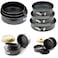 Springform Cake Pan Set of 3 (24CM/26CM/28CM) &ndash; Nonstick Leakproof Baking Pans with Removable Bottom &amp; Quick Release Latch &ndash; Carbon Steel Round Bakeware for Cheesecake, Torte, Pizza &amp; More