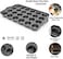 Mini Cheesecake Pan 24-Cup &mdash; Removable Bottoms, Nonstick Muffin Pan, Oven &amp; Dishwasher Safe