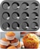 Nonstick 12-Cup Muffin Pan &ndash; Heavy Duty Cupcake Baking Tray for Oven   Easy Release &amp; Cleanup